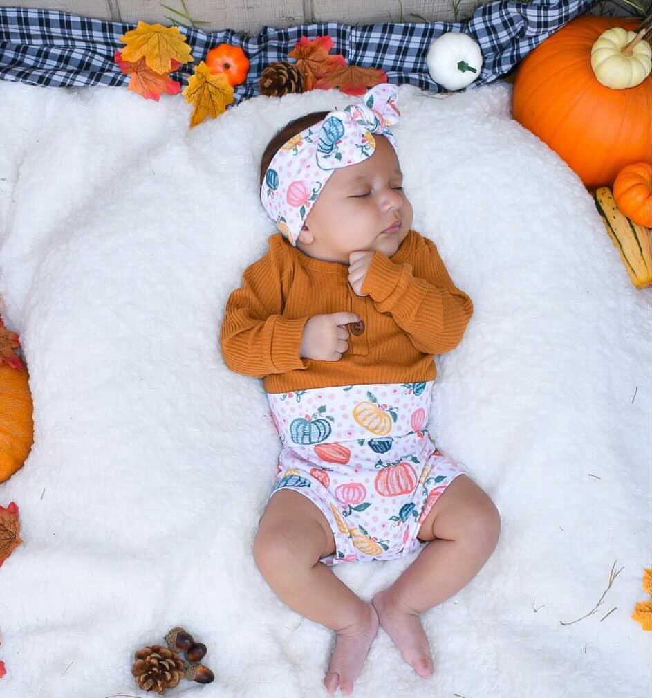 Polka Dot Pumpkins Bummies