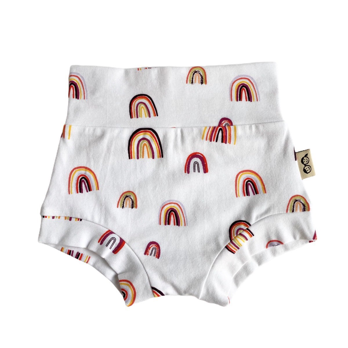 Rainbows on White Bummies and/or Headbands