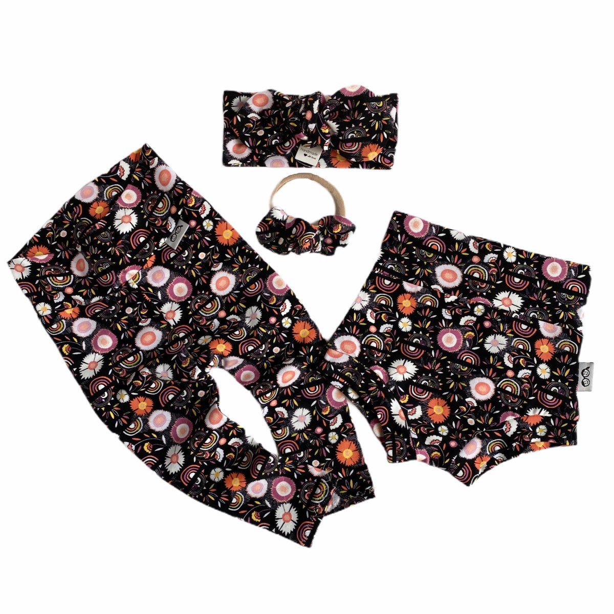 Flower Glory Bummies and/or Headbands