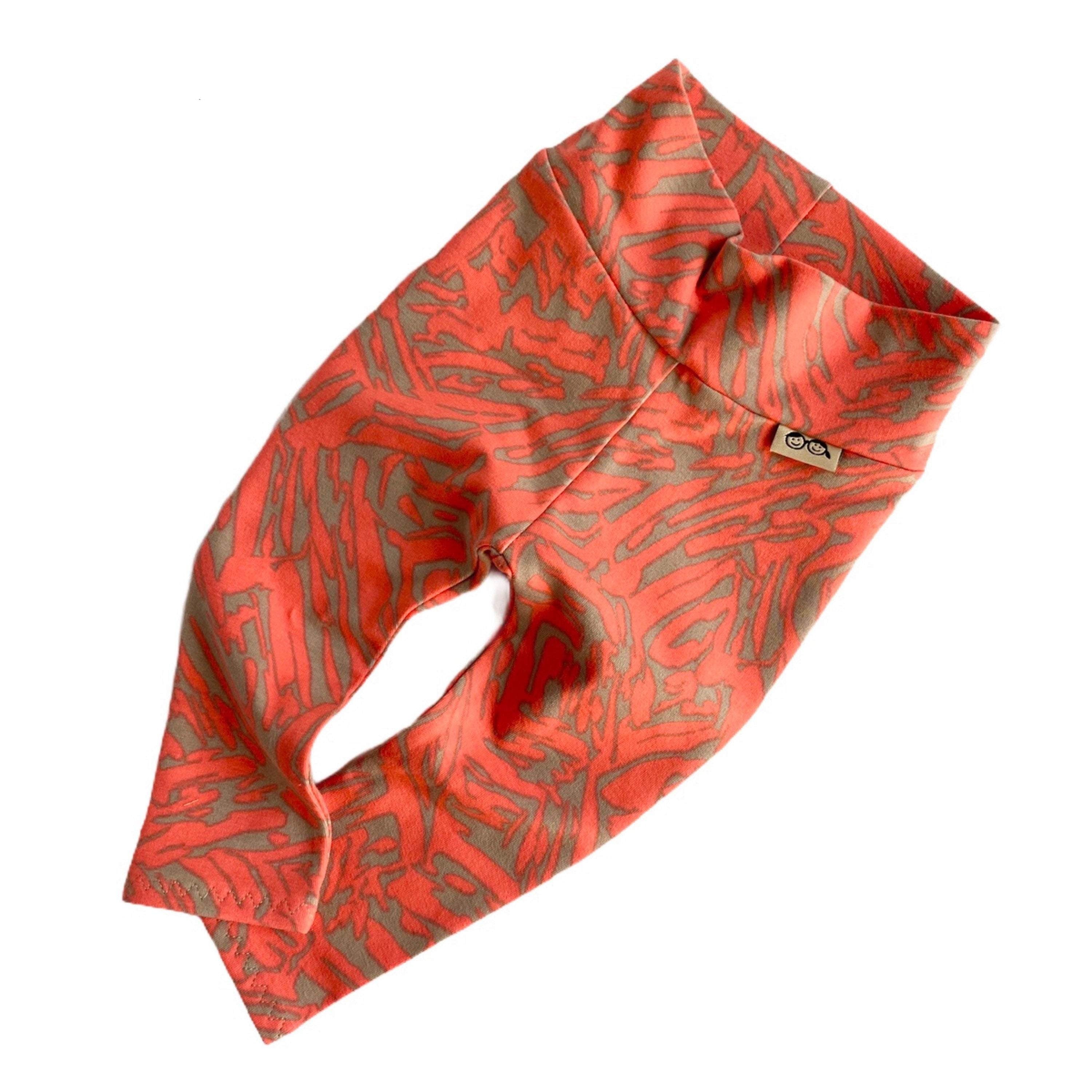 Coral Tan Zebra Leggings