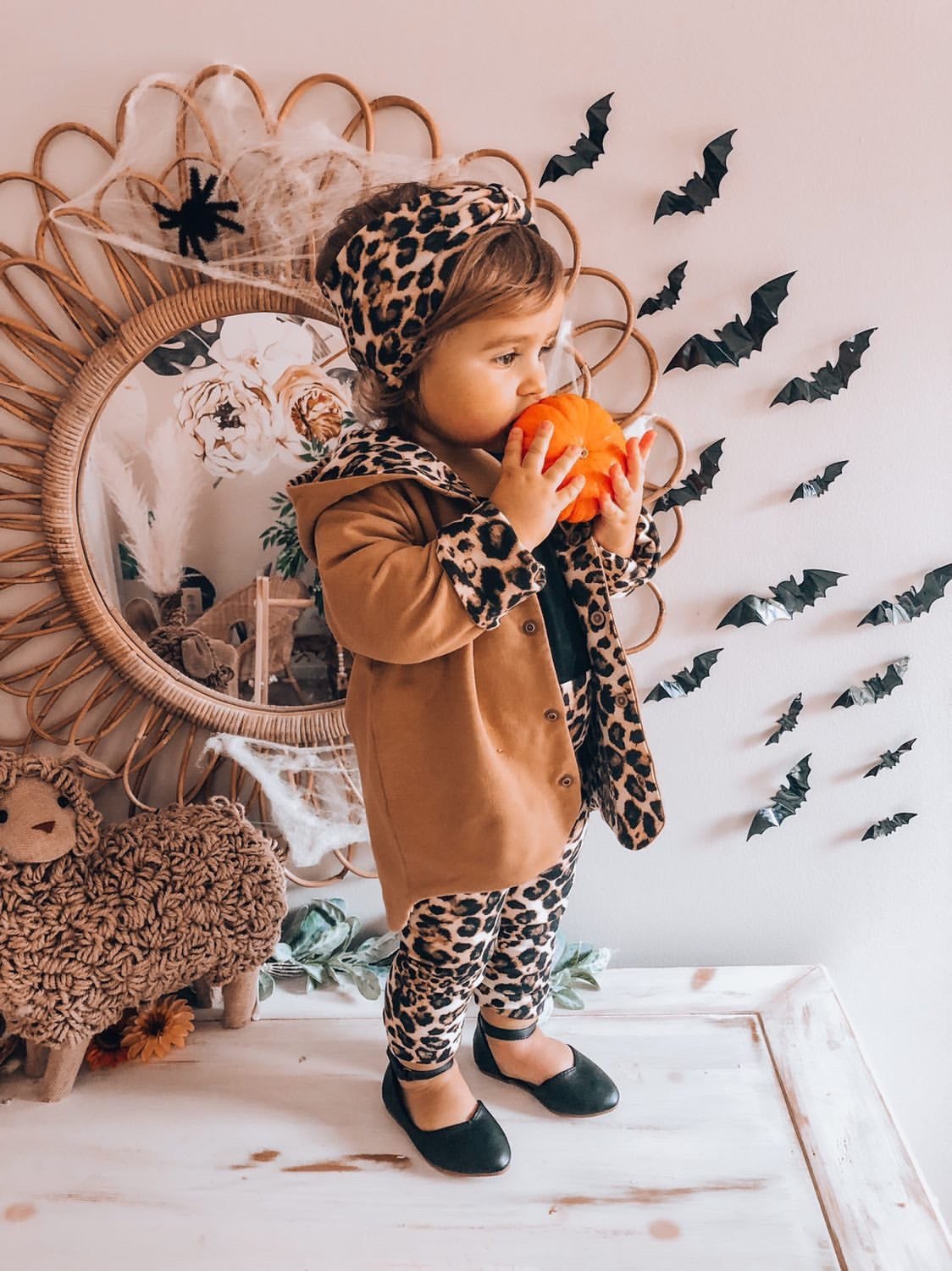 Camel & Tan Cheetah Hooded Jacket