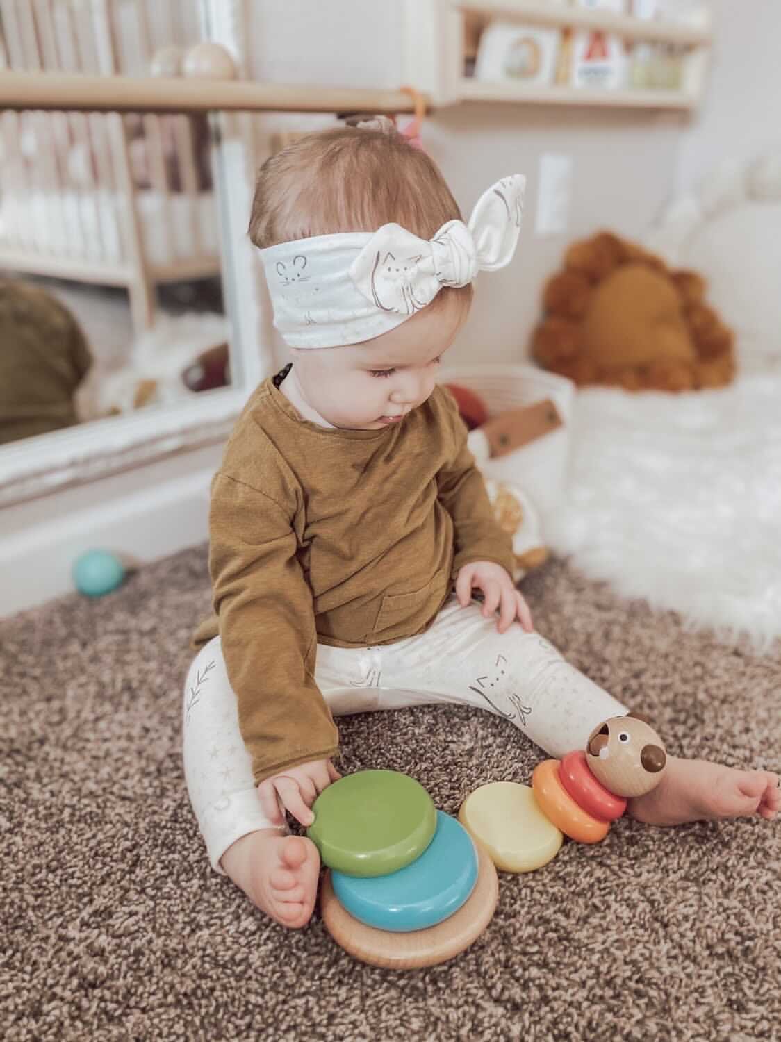 Star Bright Frost Cream Leggings