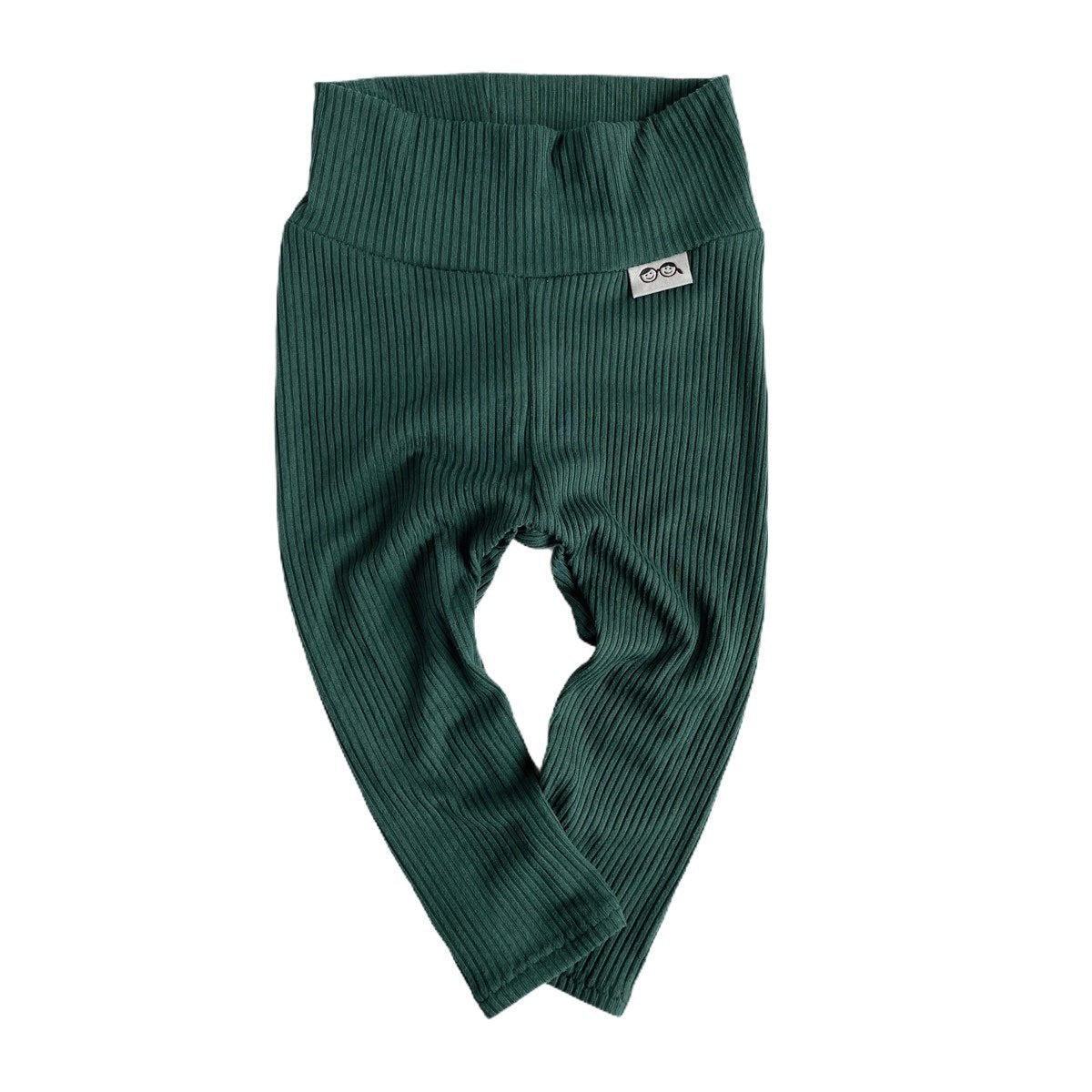 Hunter Green Ribbed Leggings