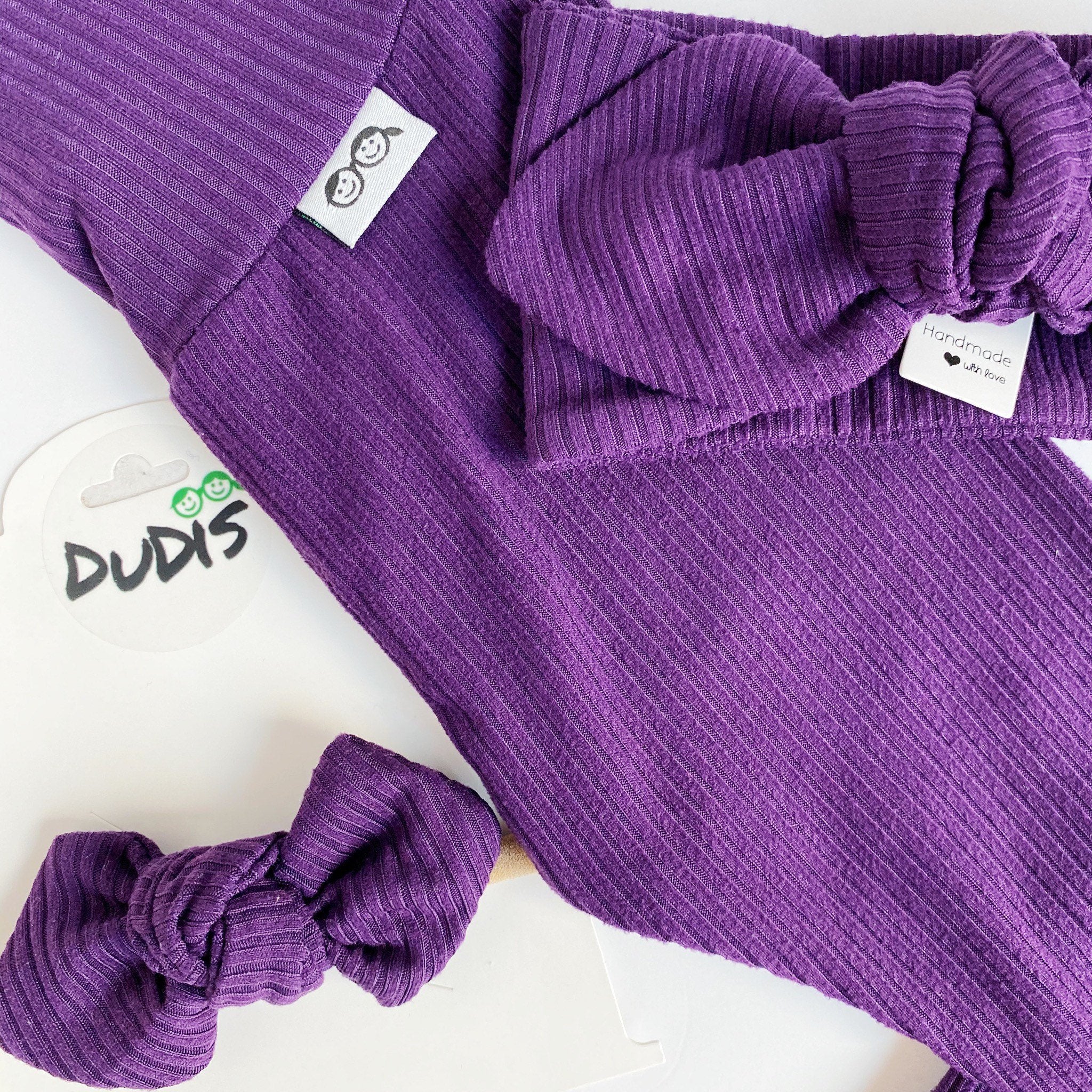 Purple Rib Leggings and/or Headbands