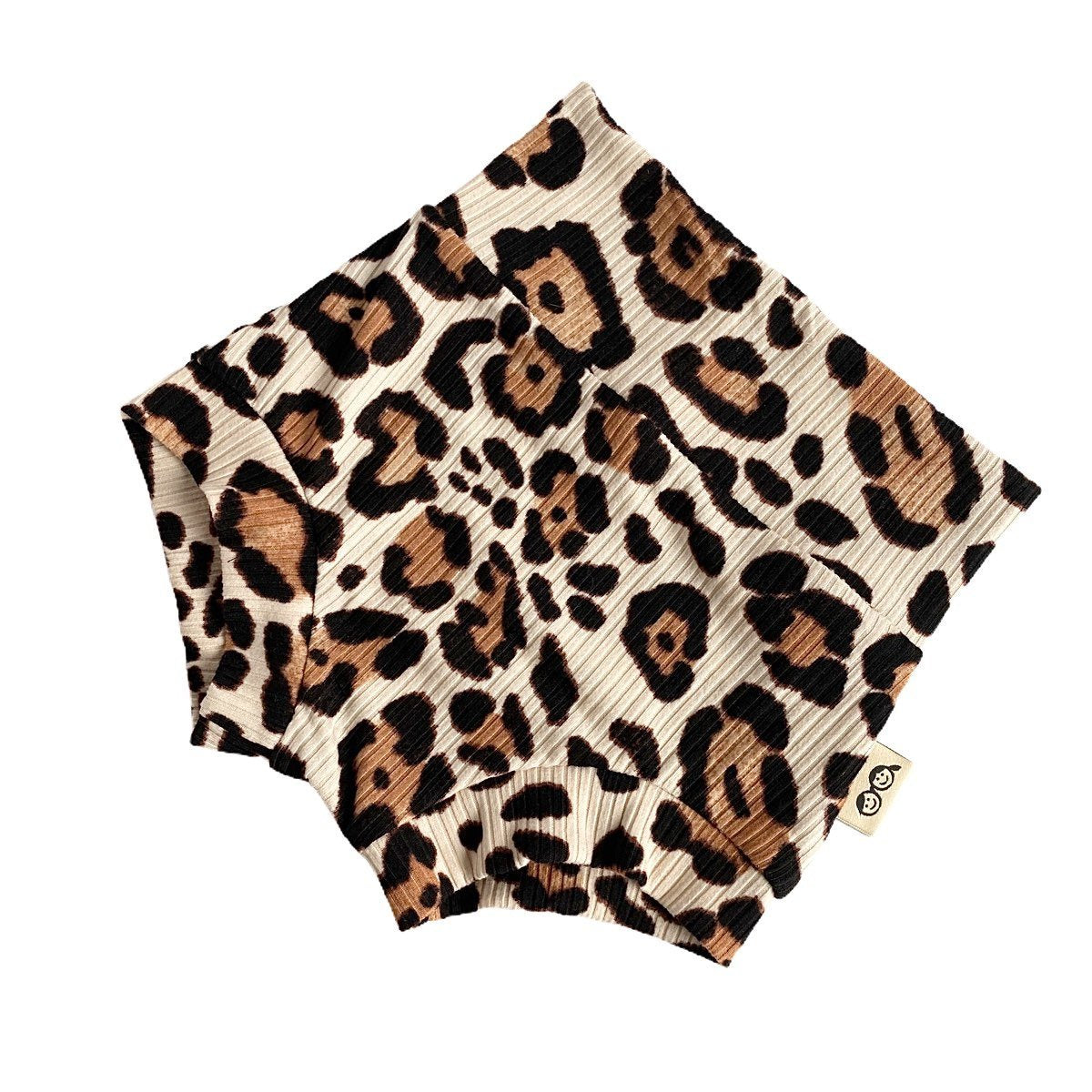 Taupe Leopard Ribbed Bummies