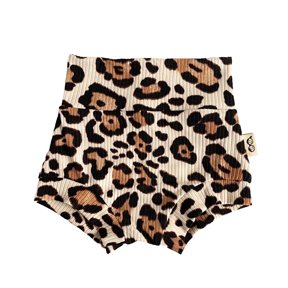 Taupe Leopard Ribbed Bummies