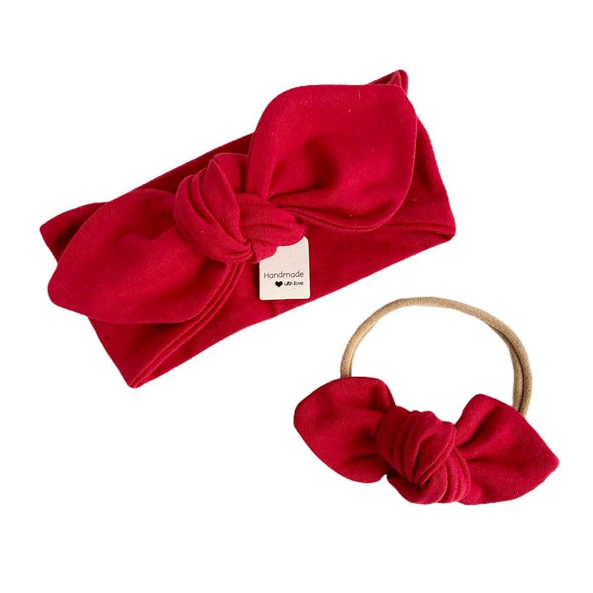 Green Bummies with Red Headbands