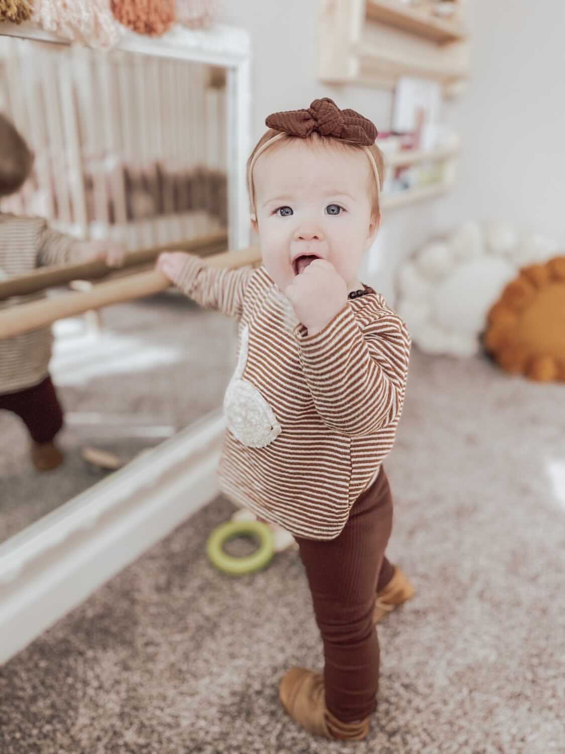 Cocoa Ribbed Headbands