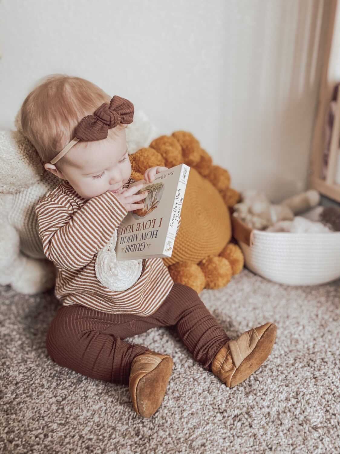 Cocoa Ribbed Headbands