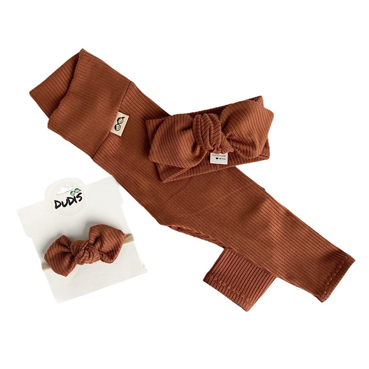 Rust Rib Leggings and/or Headbands