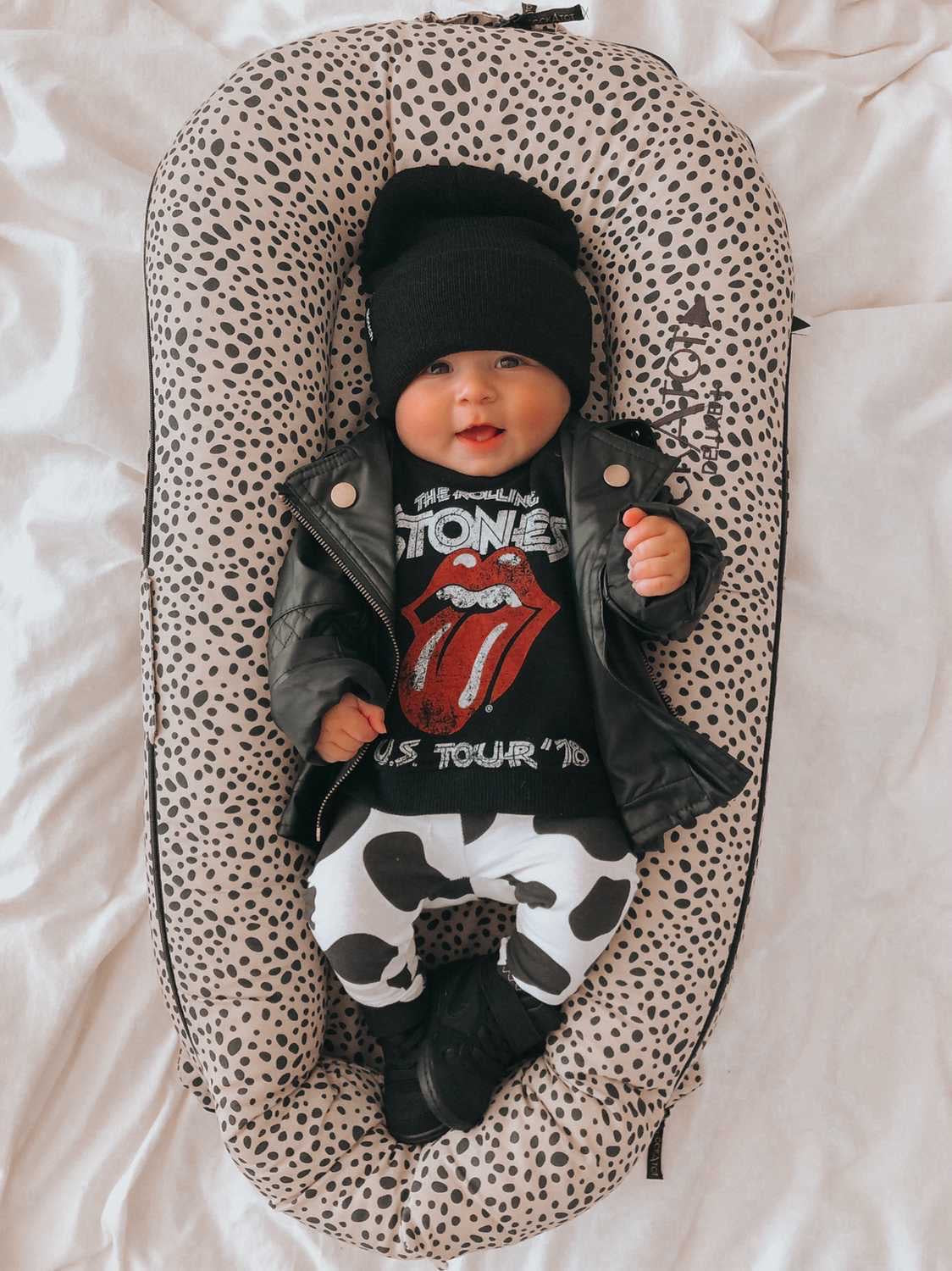 Cow Spots Leggings and/or Knot Beanie