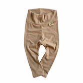 Latte Ribbed Leggings