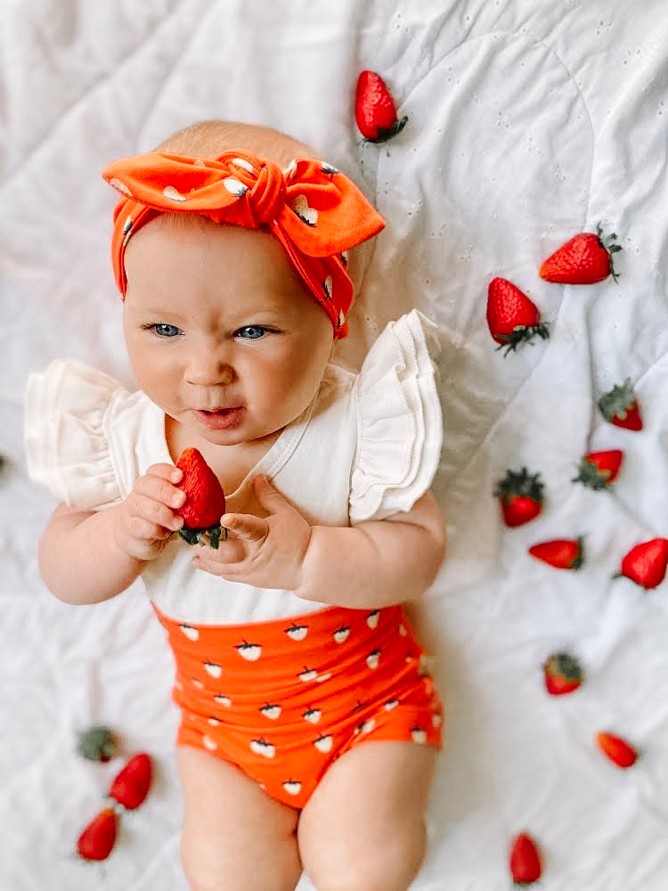 Coral Strawberries Bummies
