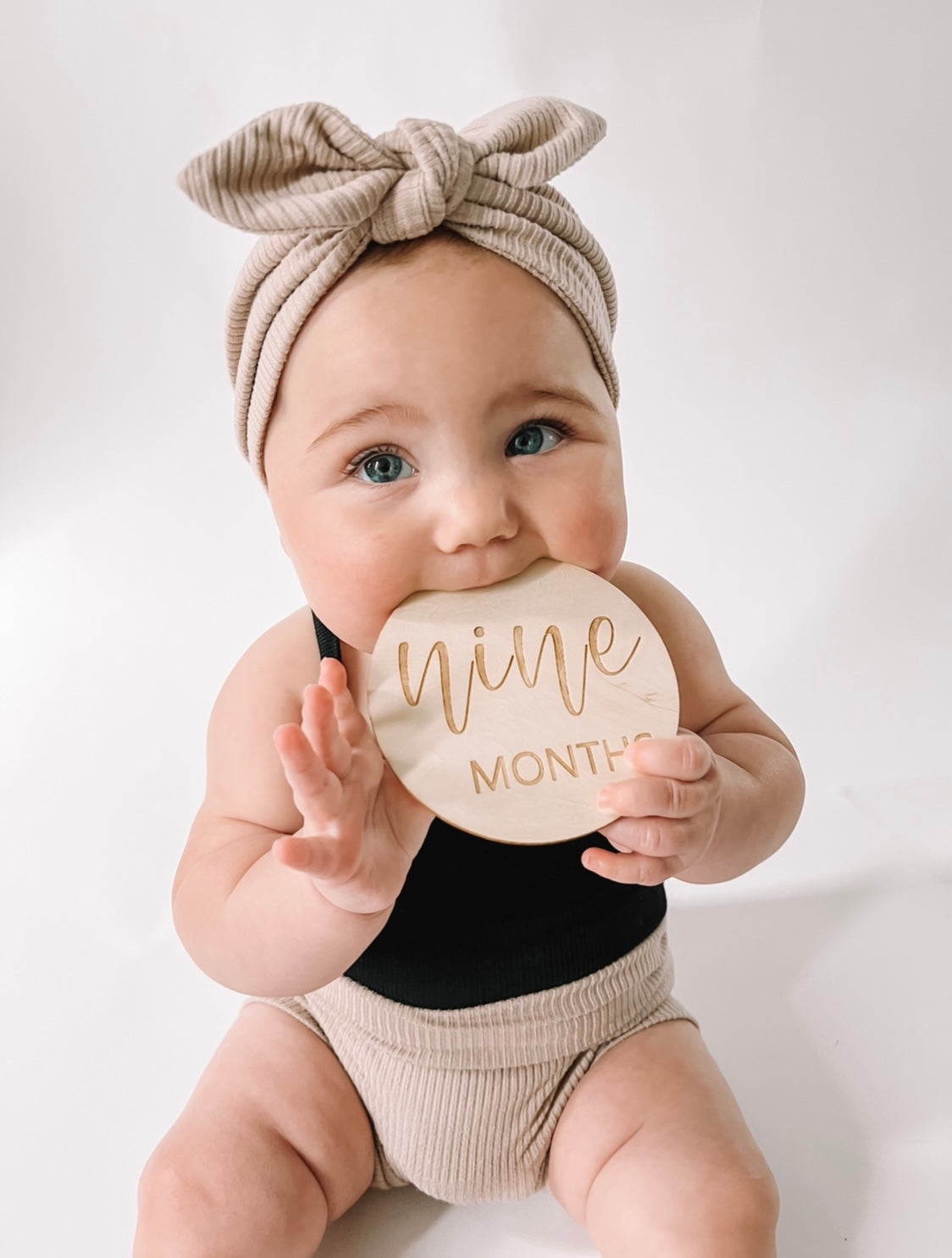 Latte Ribbed Headbands
