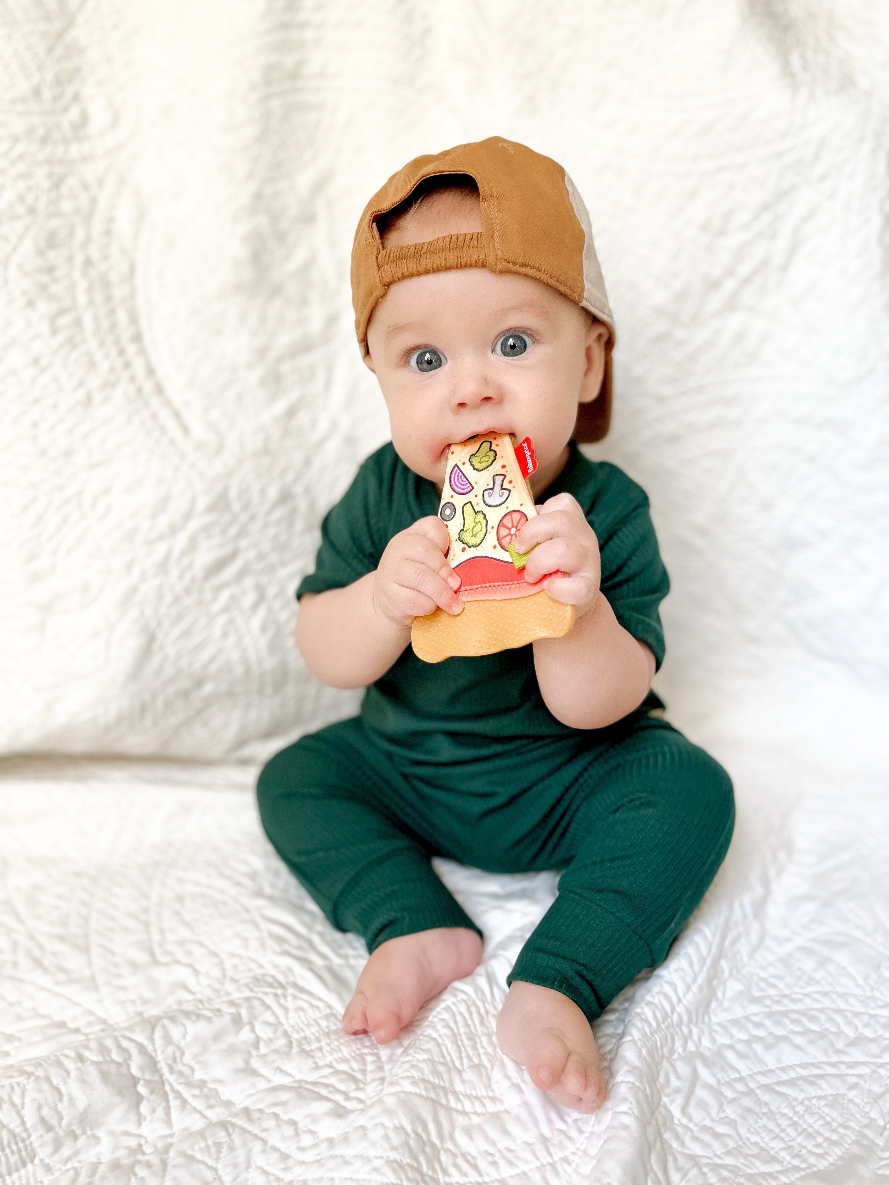 Hunter Green Ribbed Harem Romper