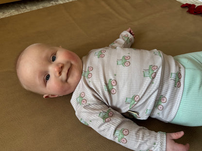 Country Roads Tractor Ribbed Top - Short, Long or Sleeveless