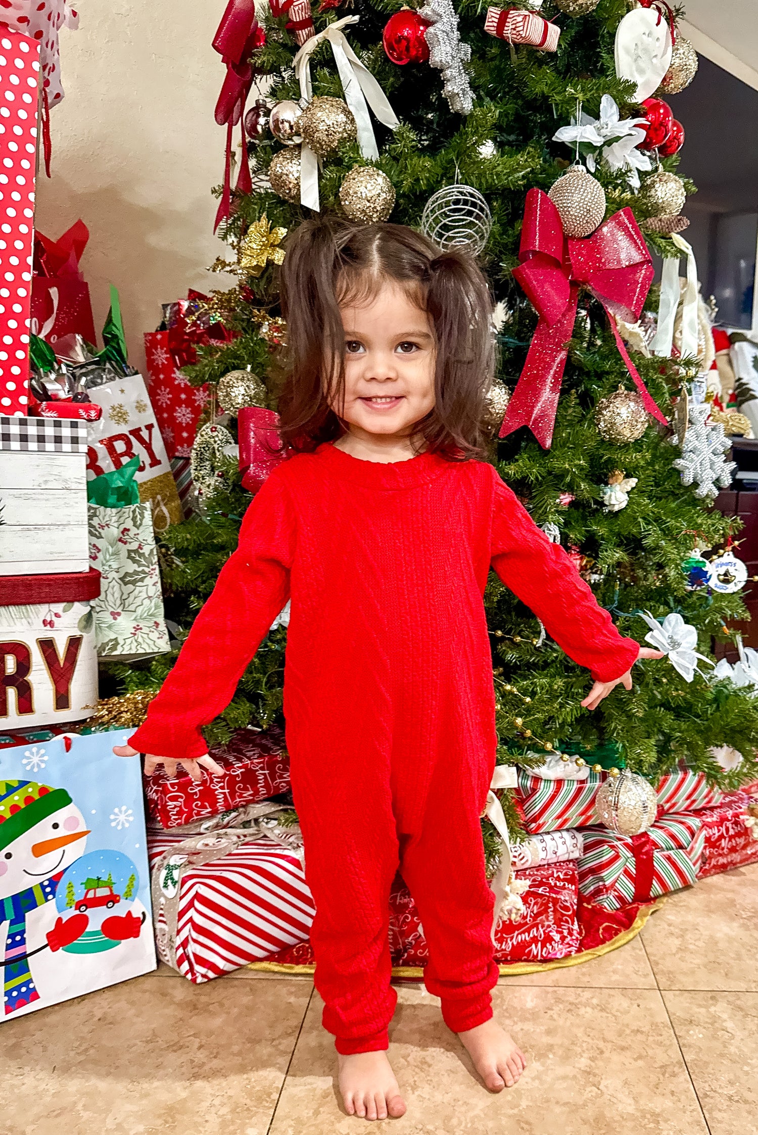 Cozy Knit Harem Romper