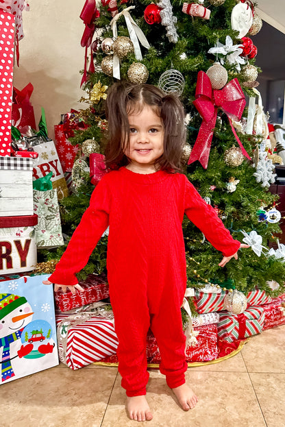 Cozy Knit Harem Romper