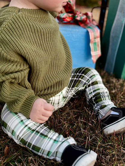 Evergreen Holiday Plaid Leggings