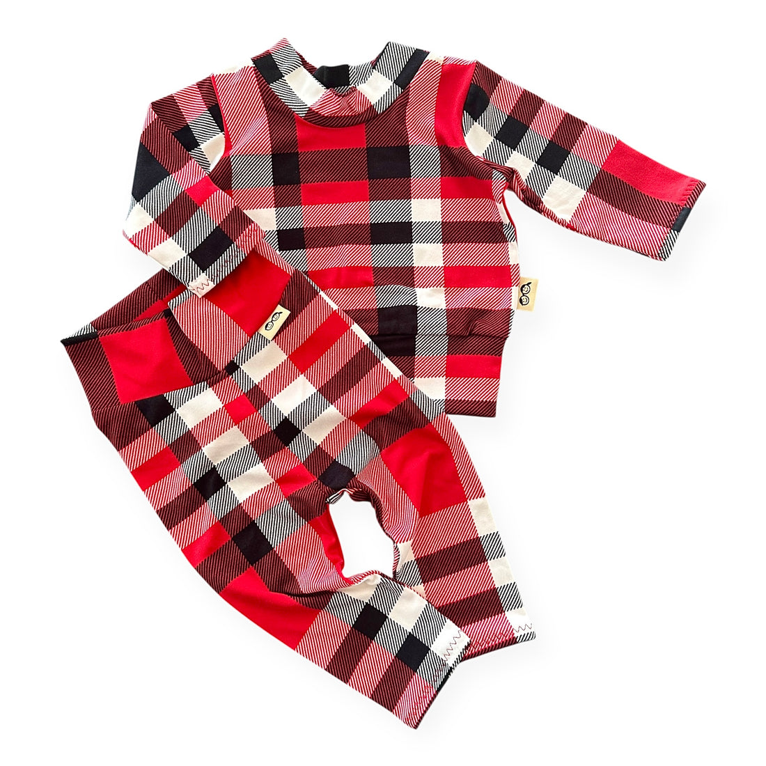 Classic Red Plaid Lounge Set