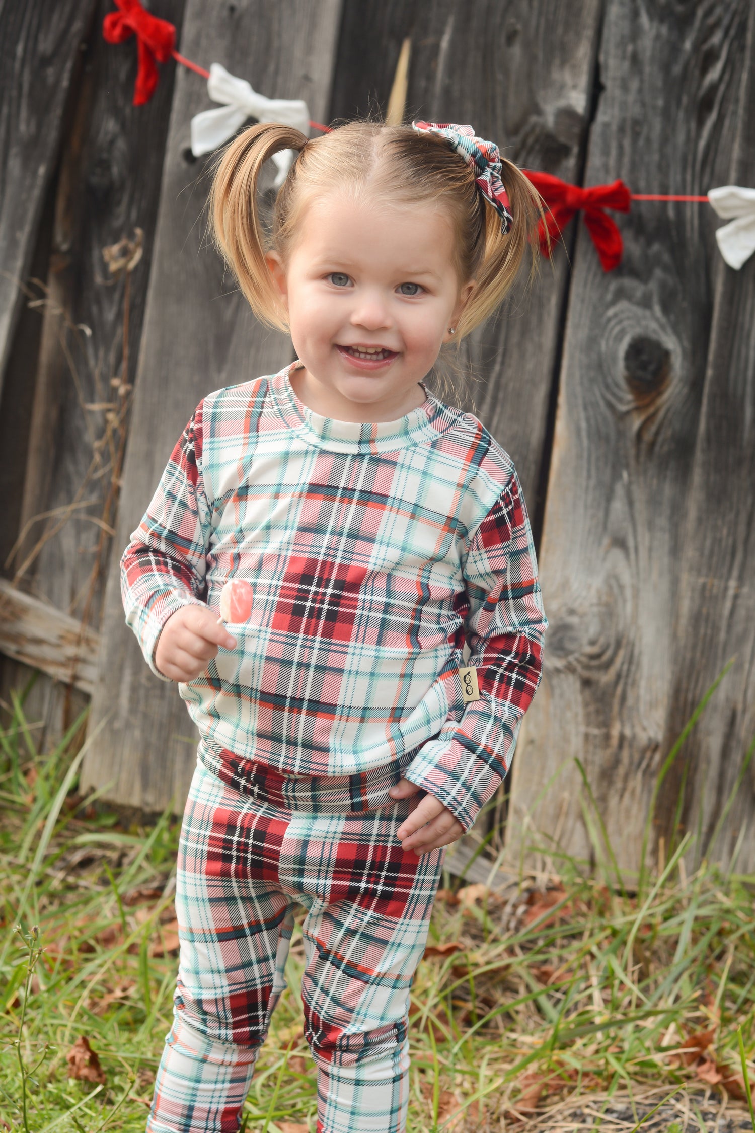 Merry Mix Plaid Lounge Set