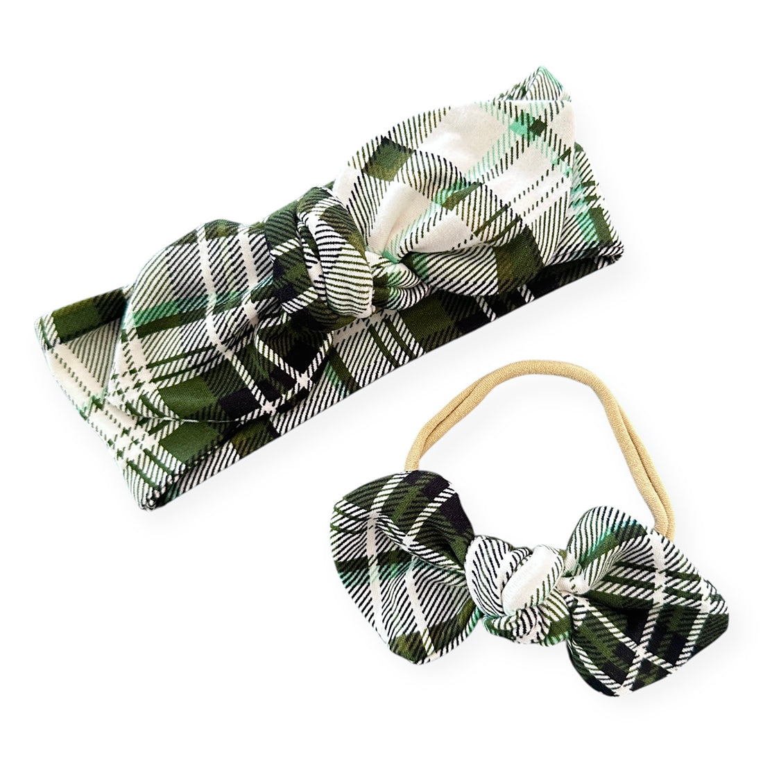 Evergreen Holiday Plaid Headbands