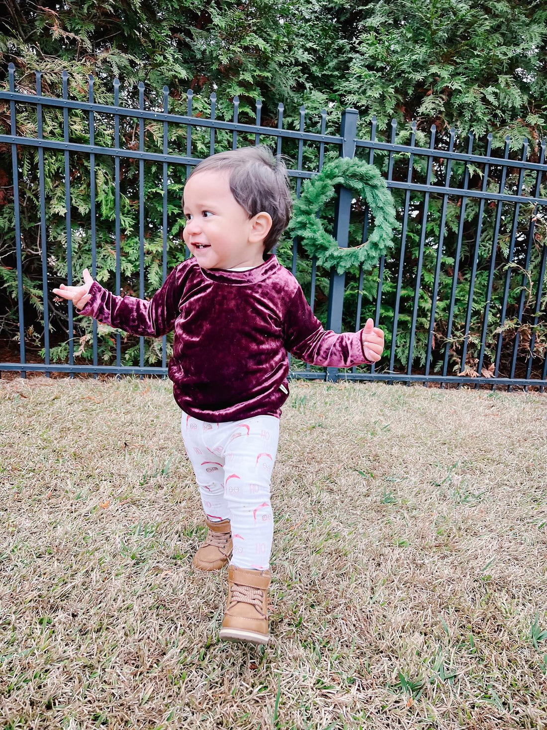 Burgundy Velvet Lounge Top