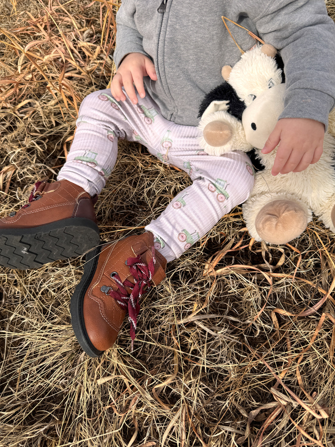 Country Roads Tractor Ribbed Leggings