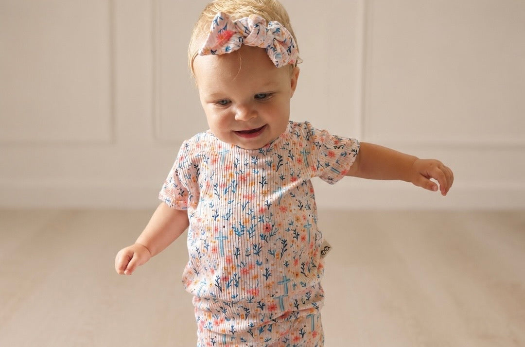Wildflower Faith Ribbed Summer Lounge Set