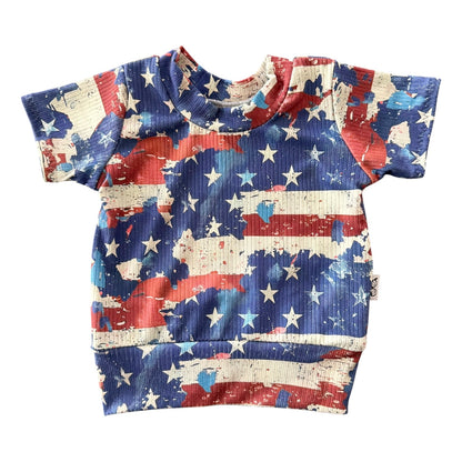 Distressed Stars &amp; Stripes Ribbed Collection