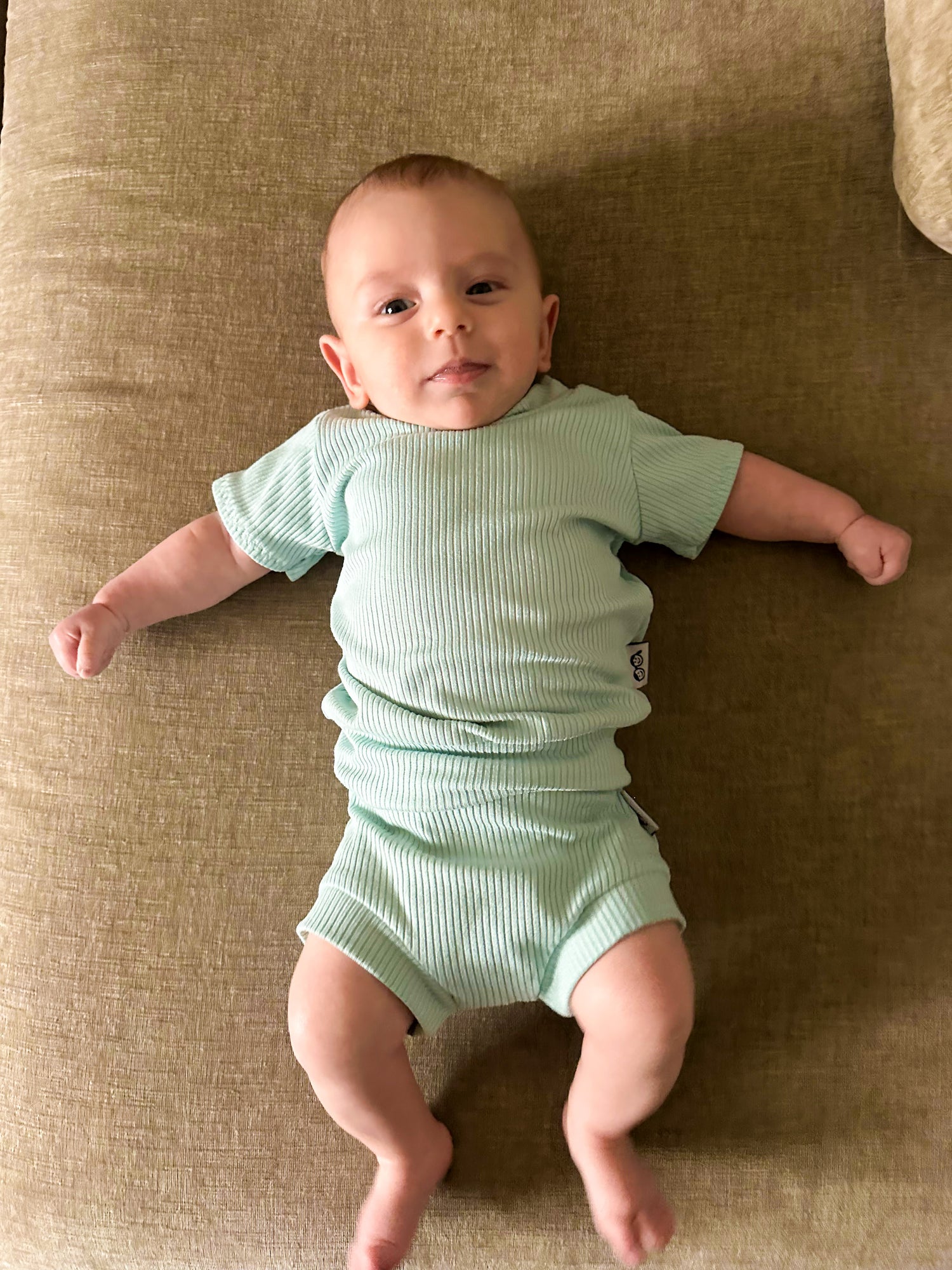 Mint Ribbed Summer Lounge Set