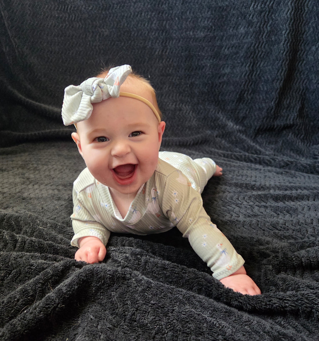 Blue Ribbon Geese Ribbed Headbands