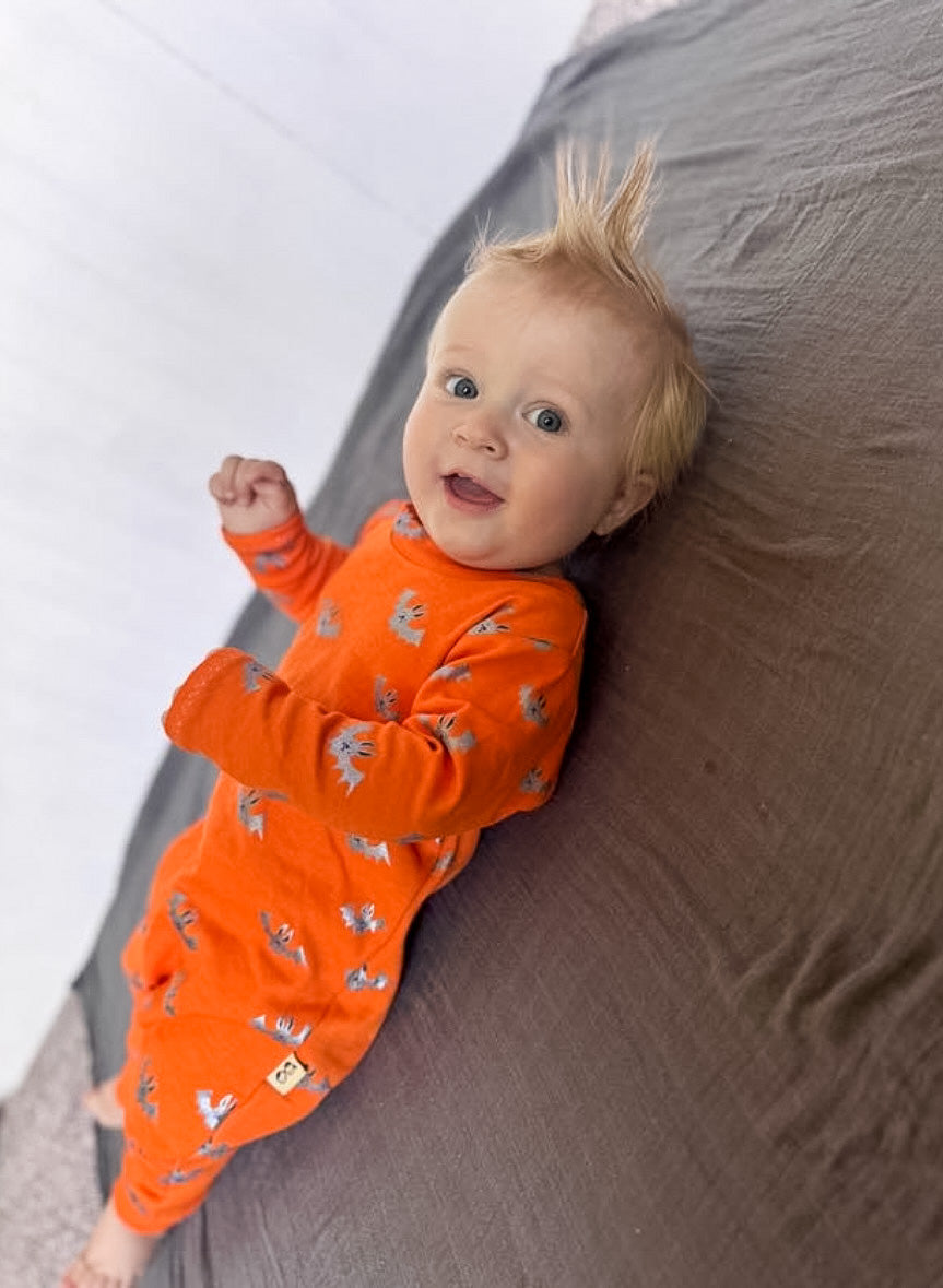 Pumpkin Bats Harem Romper