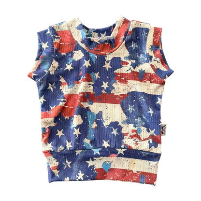 Distressed Stars &amp; Stripes Ribbed Collection