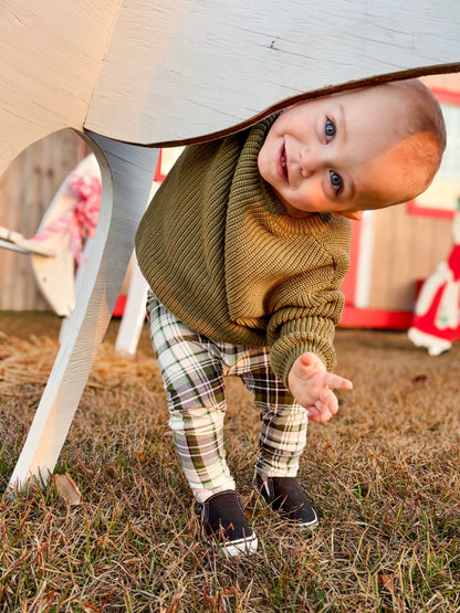 Evergreen Holiday Plaid Leggings