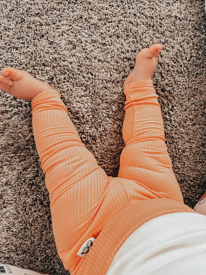 Melon Ribbed Leggings