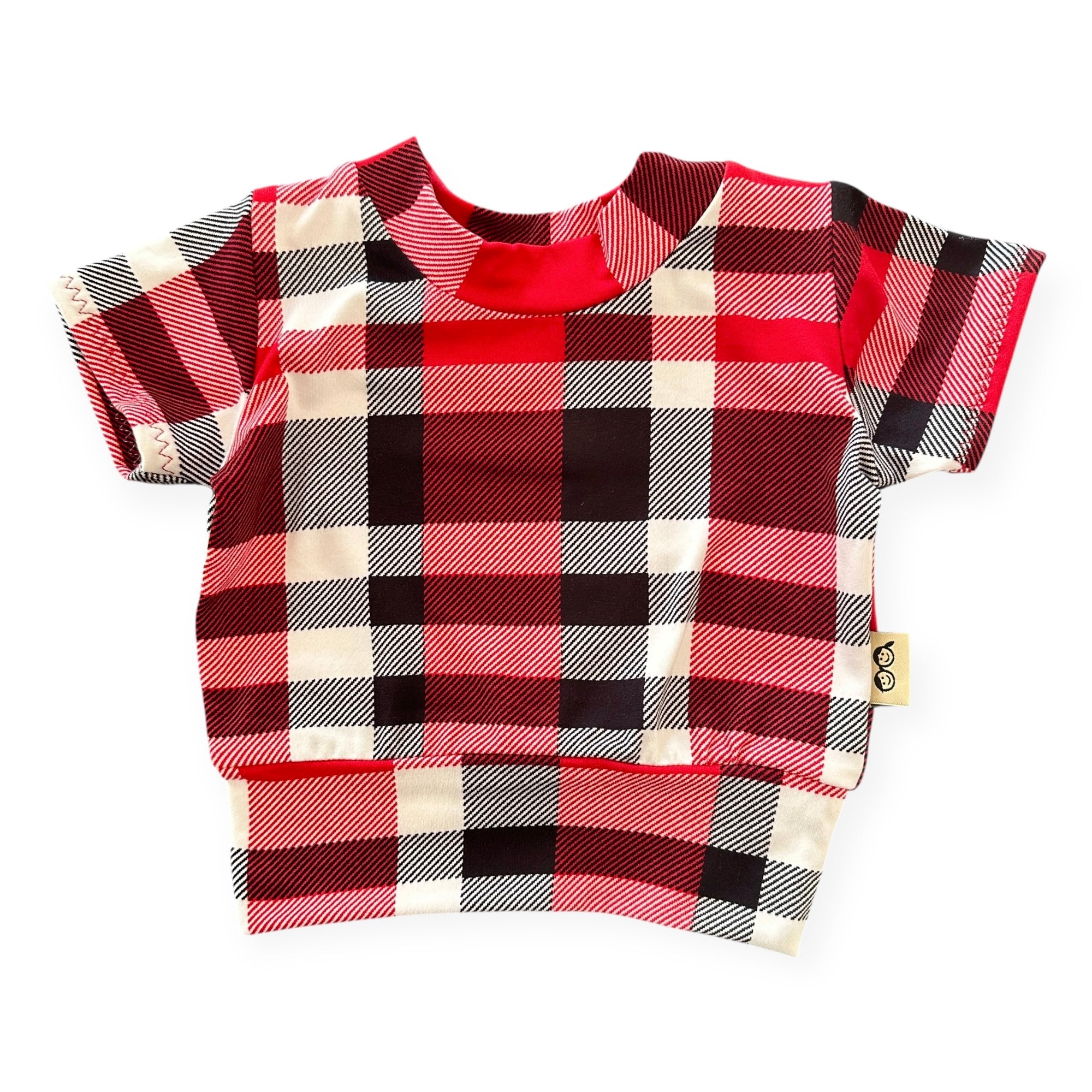 Classic Red Plaid Top - Short, Long or Sleeveless