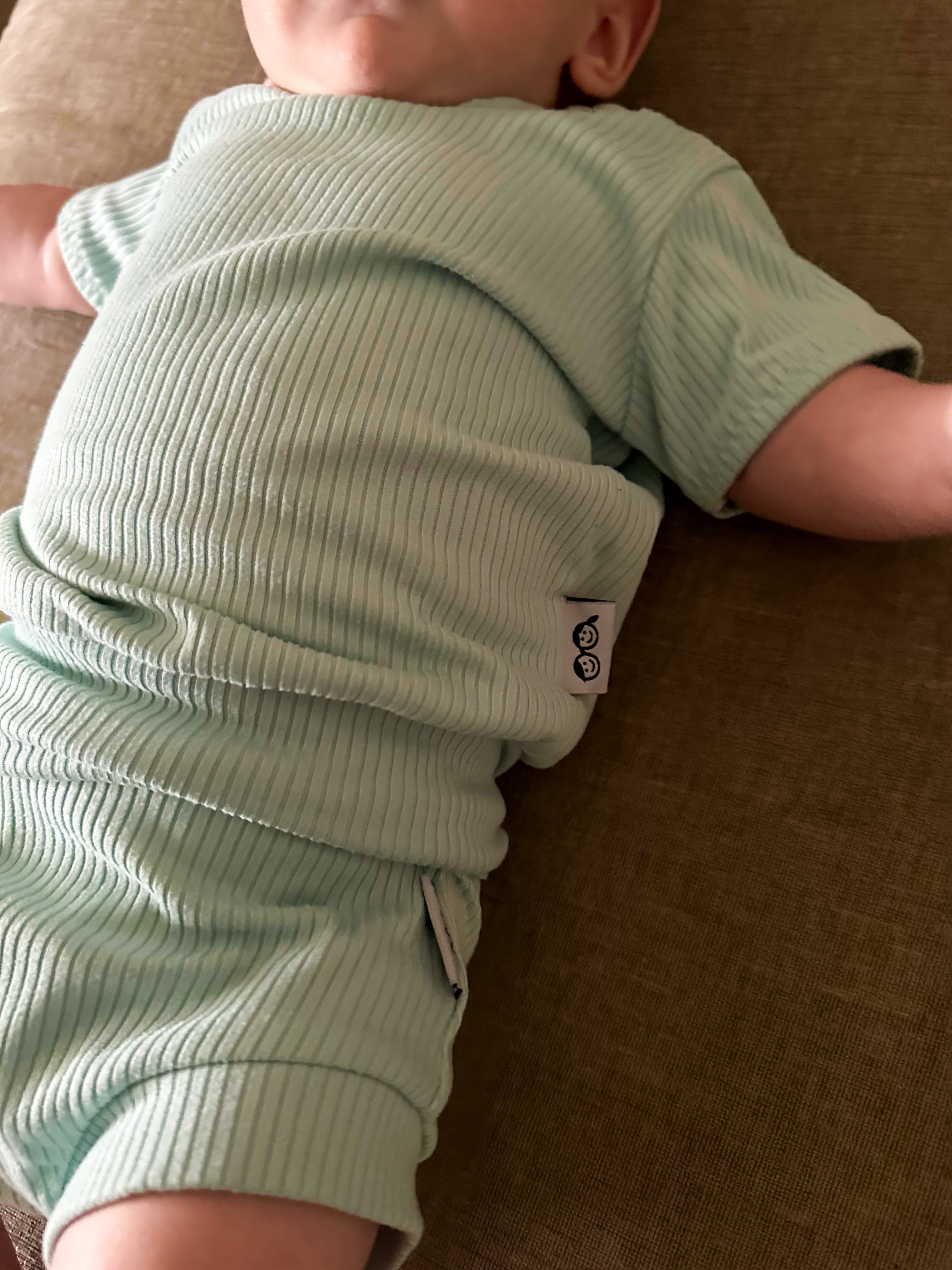 Mint Ribbed Summer Lounge Set