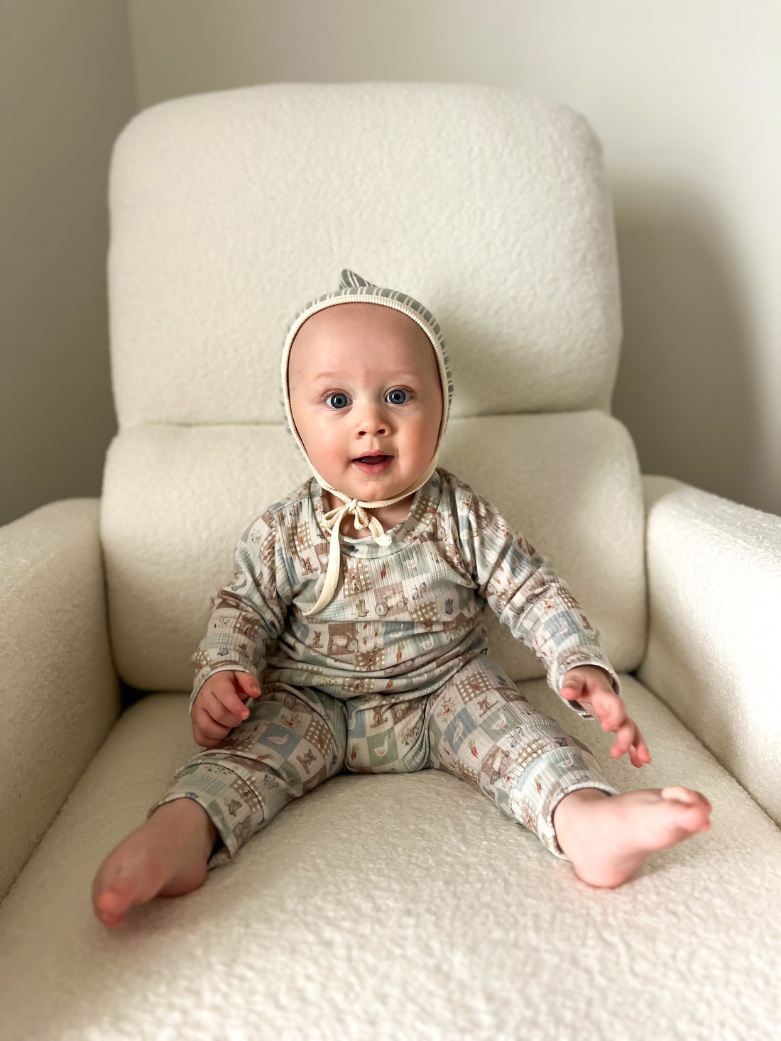 Countryside Patchwork Ribbed Harem Romper