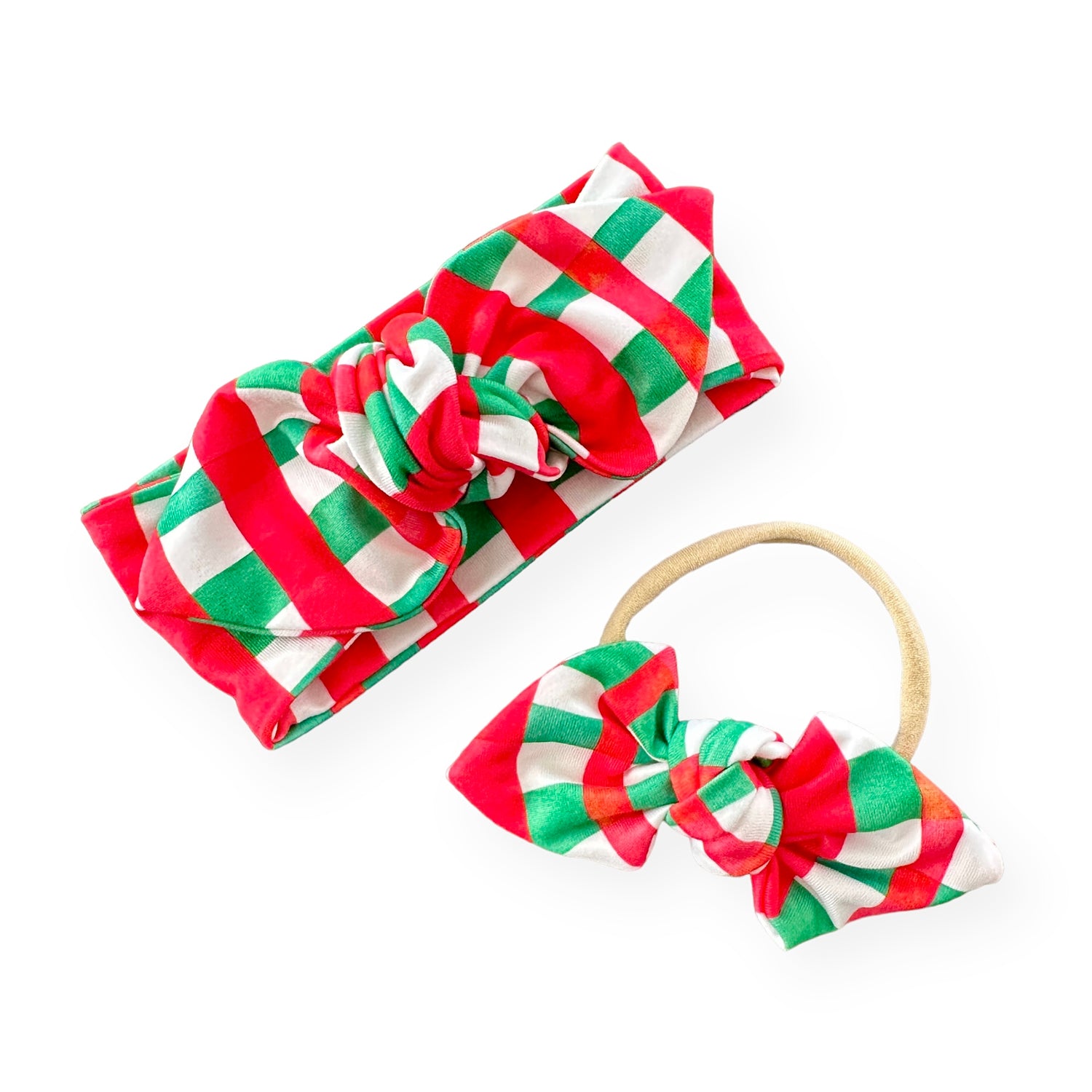 Christmas Gingham Headbands