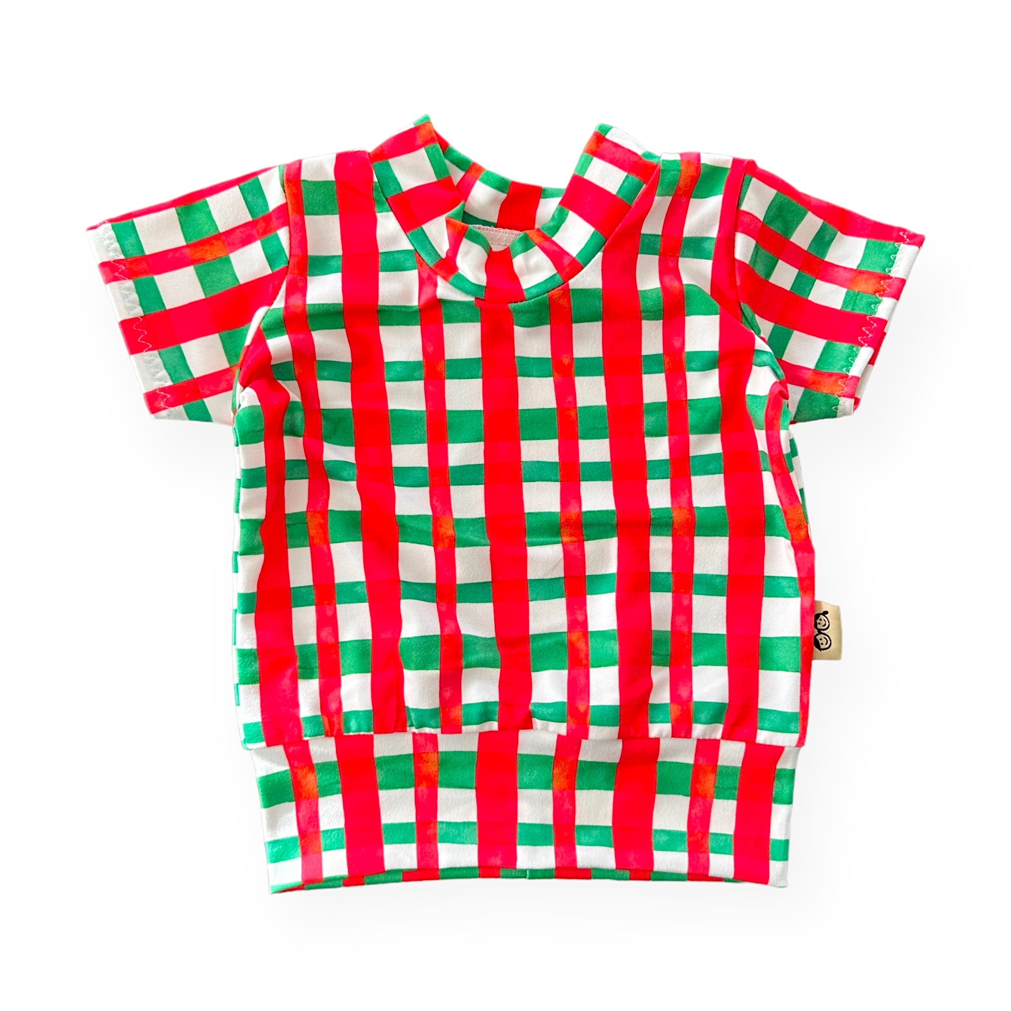 Christmas Gingham Summer Lounge Top