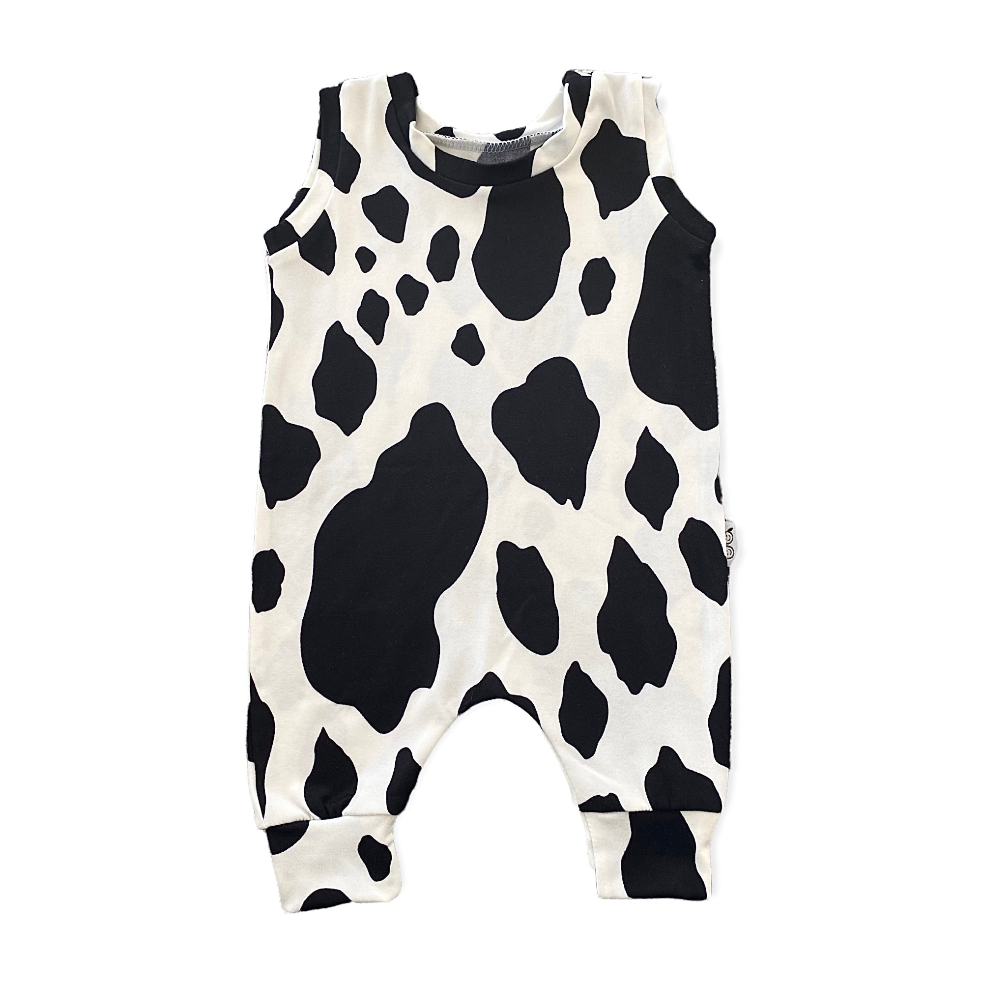 Cow Spots Harem Romper