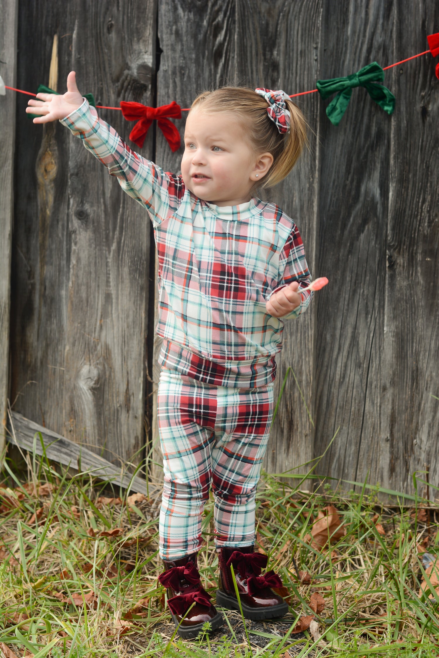 Merry Mix Plaid Lounge Set