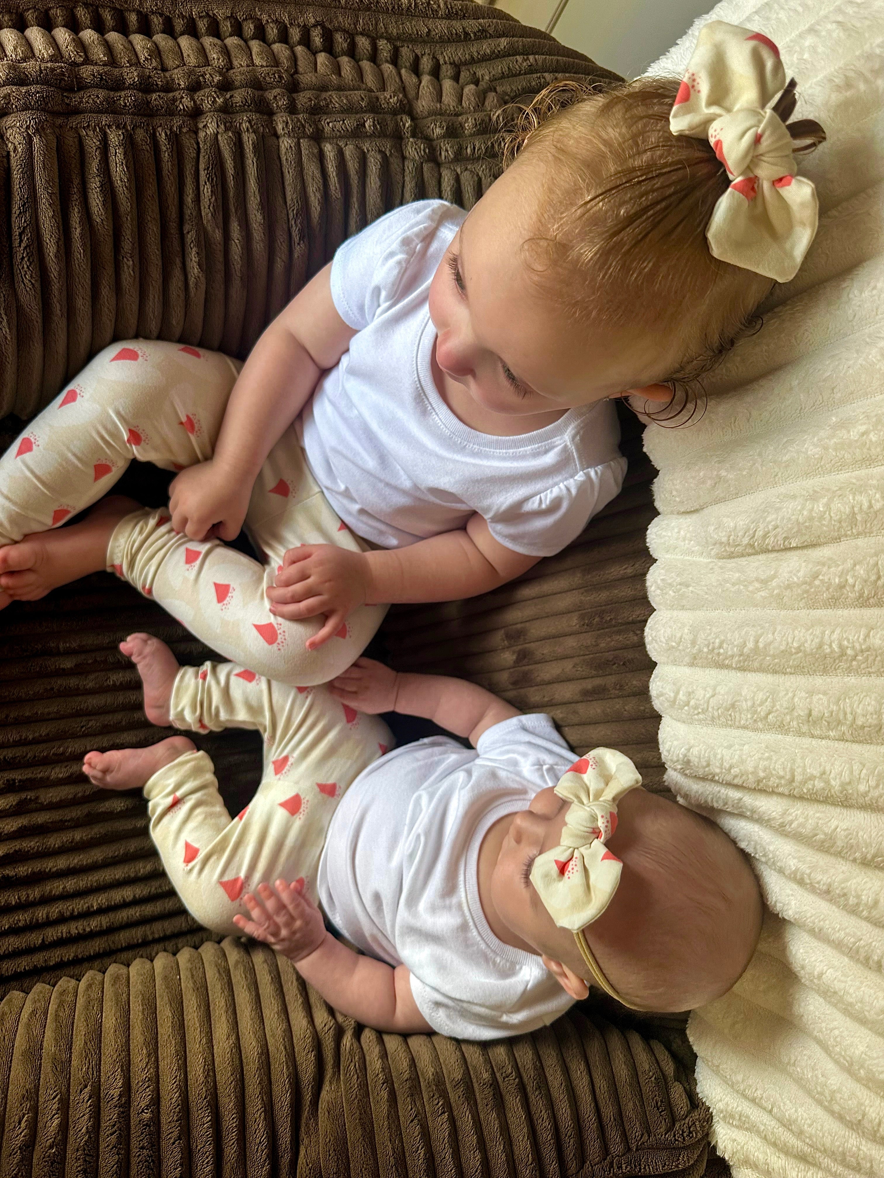 Ivory Tulips Headbands