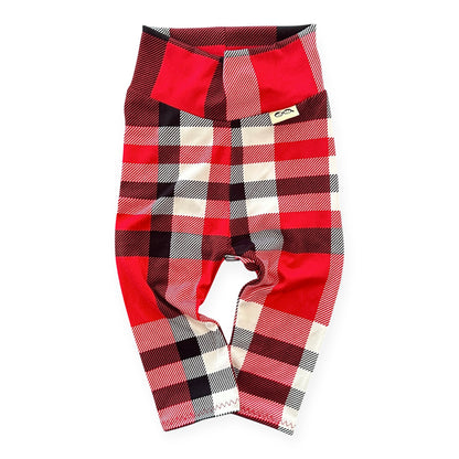 Classic Red Plaid Leggings