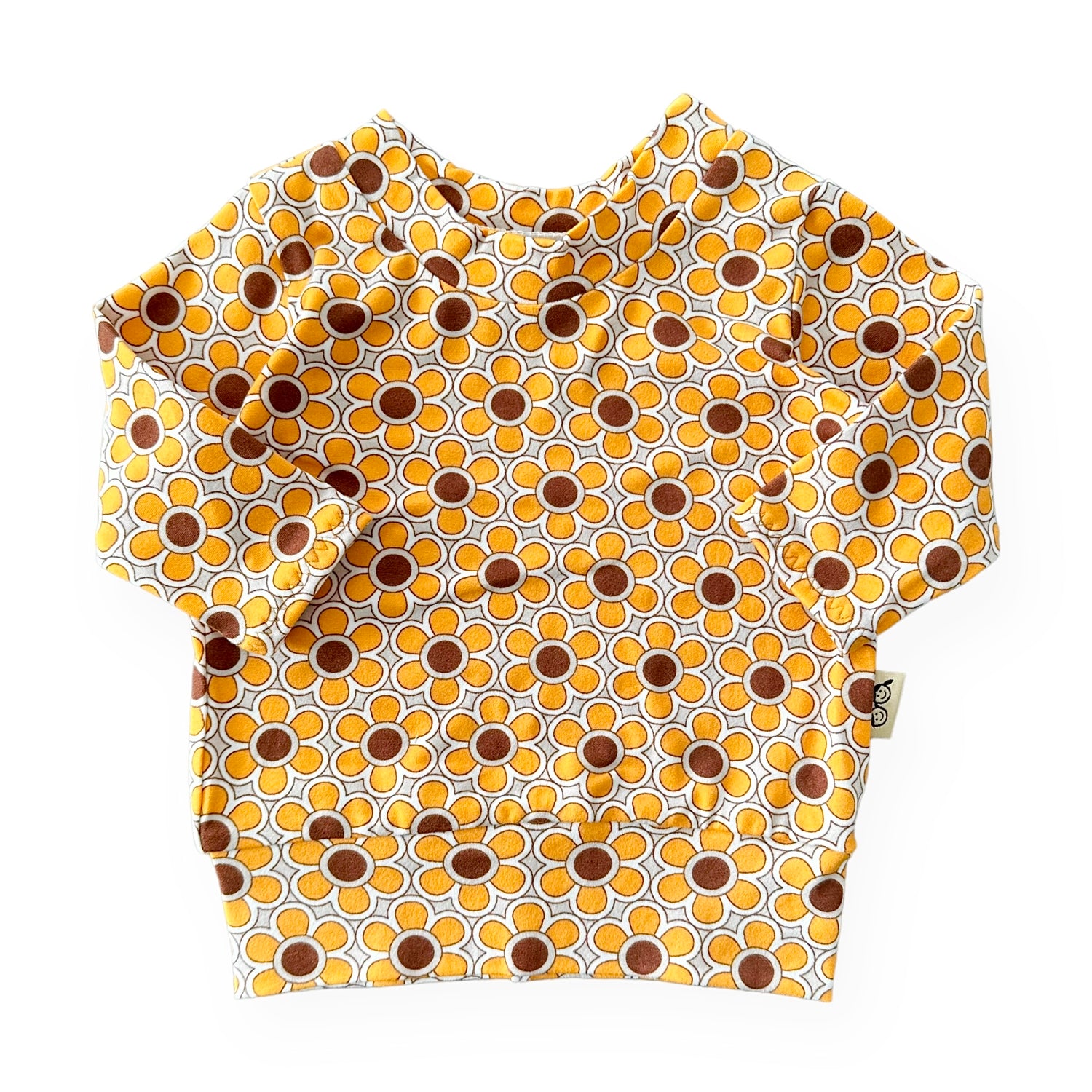 Funky Florals in Mustard Lounge Top