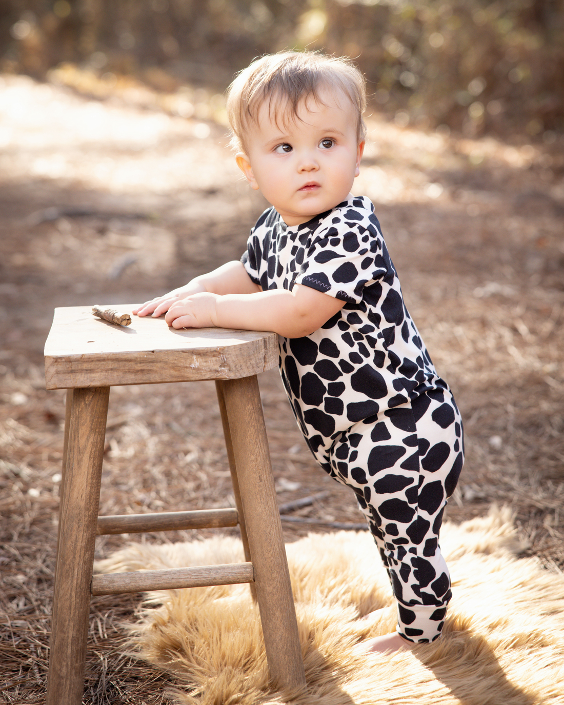 Cow Spots Harem Romper