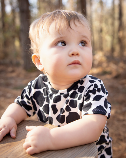 Cow Spots Harem Romper