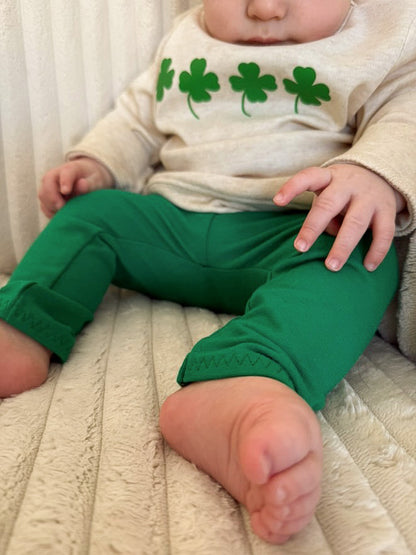 Lucky Clovers and Green Leggings Lounge Set