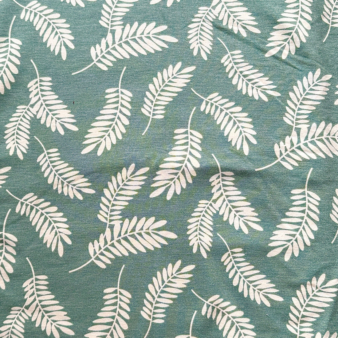 Heather Seafoam Leaves - Limited Vault Fabric